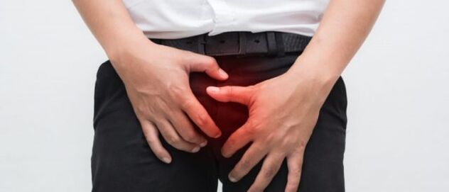 Il dolore all'inguine è il sintomo principale della prostatite