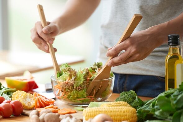cucinare insalata di verdure per la prostatite